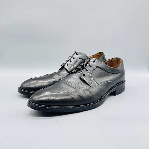 Cole Haan Shoes Mens 11 Black Leather Derby Oxford Dress Almond Toe Classic main image 8